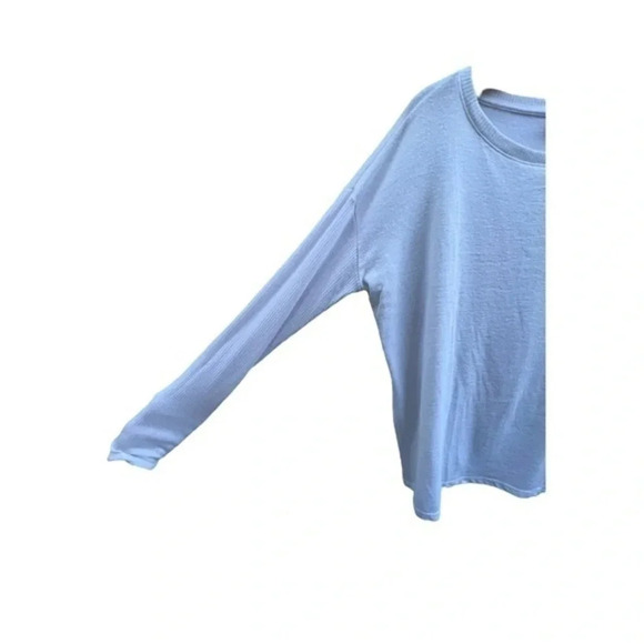 Gap white long sleeve‎ lightweight crewneck sweater ribbed sleeves size medium‌ - Picture 2 of 4